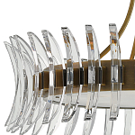 Люстра круглая с прозрачными элементами в форме полумесяца Crescent варинант исполнения - 1 | Loft Concept в Твери