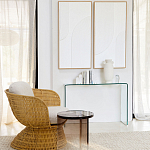 Стол журнальный круглый Acrylic Аether Smoke варинант исполнения - 7 | Loft Concept в Твери