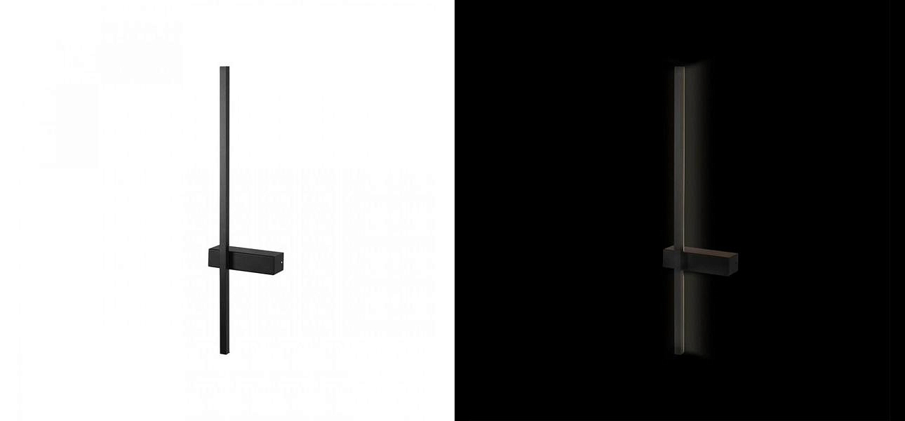 Бра светодиодное Trumpet Tube Fully Black 60 см Бра светодиодное Trumpet Tube Fully Black 60 см - Loft-Concept в Твери