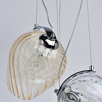 Люстра каскадная с 5-ю разноцветными стеклянными плафонами Kaleido варинант исполнения - 7 | Loft Concept в Твери