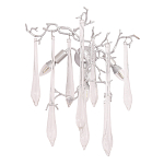 Бра с декором в виде ветвей и стеклянных подвесок в форме капель Droplet Chandelier варинант исполнения - 3 | Loft Concept в Твери