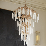 Люстра многоярусная с трубчатыми подвесками Dripping Crystals варинант исполнения - 5 | Loft Concept в Твери