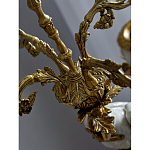 Подсвечник белый Попугай из фарфора с бронзовыми элементами Eden Garden варинант исполнения - 8 | Loft Concept в Твери