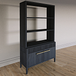 Стеллаж Primo с ящиками Черный дуб  варинант исполнения - 2 | Loft Concept в Твери