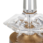 Настольная лампа с прозрачным корпусом и фактурным абажуром Charm and Luxury варинант исполнения - 1 | Loft Concept в Твери