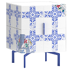 Тумба на синих ножках Short Re Rblue варинант исполнения - 1 | Loft Concept в Твери