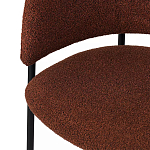Стул полукруглый мягкий с буклированной обивкой Chair with Boucle Upholstery варинант исполнения - 8 | Loft Concept в Твери