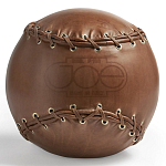 Дизайнерский кожаный пуф в виде бейсбольного мяча Poltronova Joe Ball Pouf варинант исполнения - 1 | Loft Concept в Твери