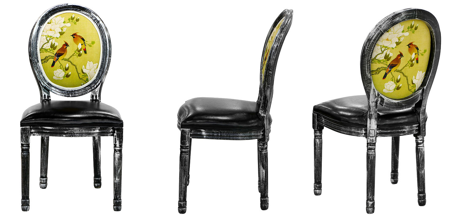 Стул French chair Birds black Стул French chair Birds black - Loft-Concept в Твери