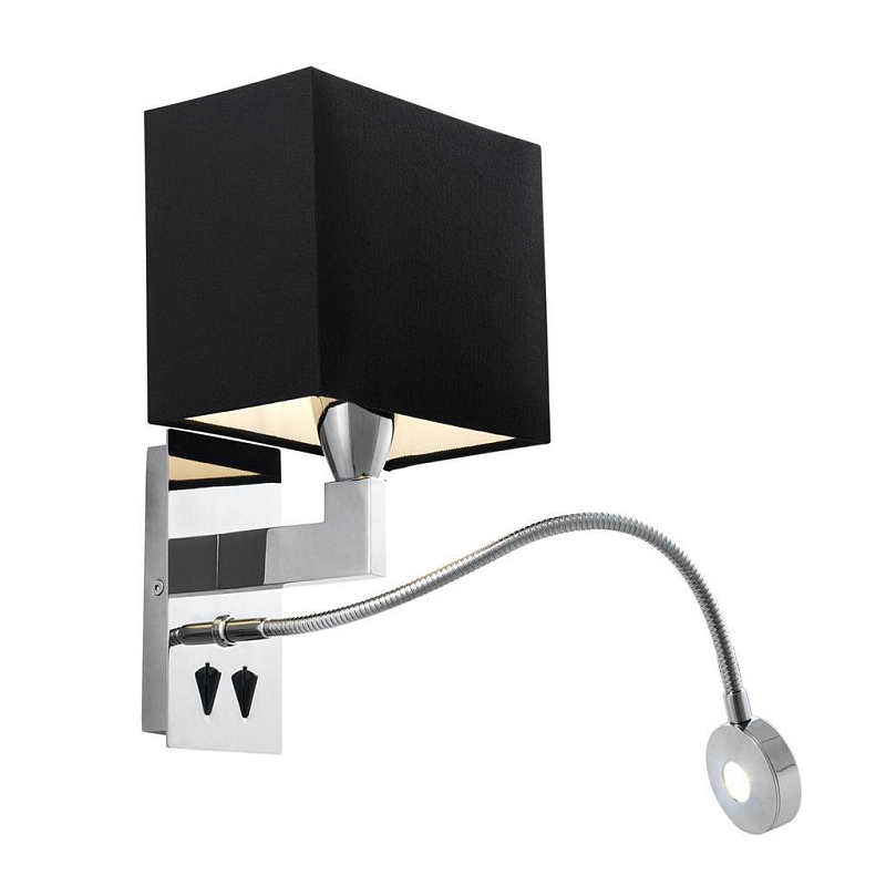 Бра Wall Lamp Reading Хром Черный Бра Wall Lamp Reading Хром Черный в Твери | Loft Concept