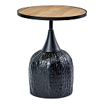 Приставной столик с факутрным черным основанием Ethiopia варинант исполнения - 1 | Loft Concept в Твери