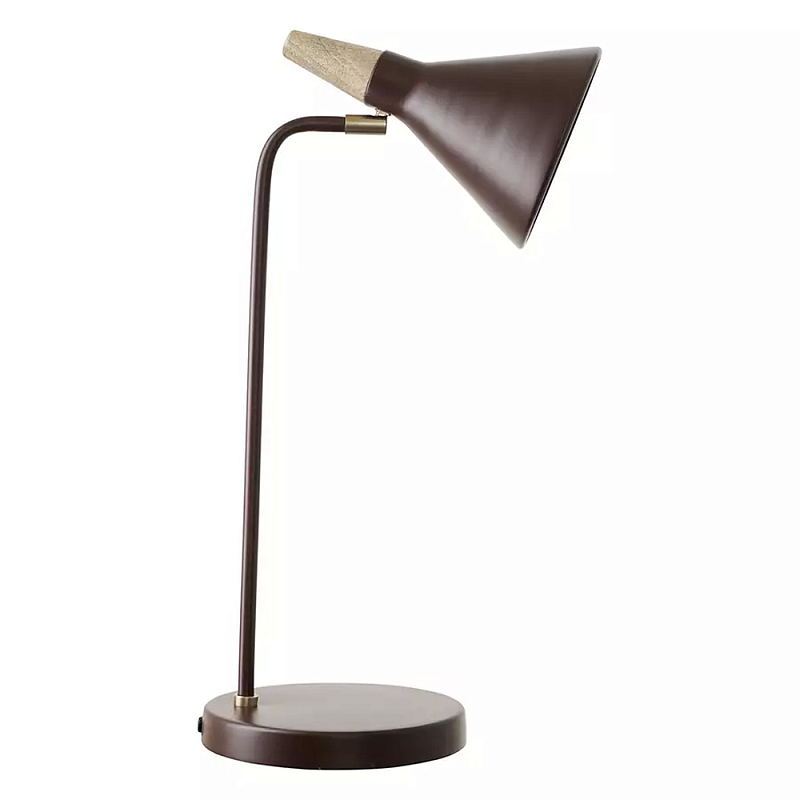 Настольная лампа с конусообразным плафоном Plum Table Lamp Сливовый Настольная лампа с конусообразным плафоном Plum Table Lamp Сливовый в Твери | Loft Concept