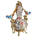 Ваза из фарфора с птицами и цветочной росписью Garden of Eden варинант исполнения - 1 | Loft Concept в Твери