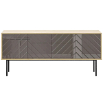 Длинная тумба с зеркальным декором Serena варинант исполнения - 7 | Loft Concept в Твери