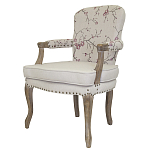Кресло с изображением сакуры Aubrey Classical Armchair beige flax варинант исполнения - 3 | Loft Concept в Твери