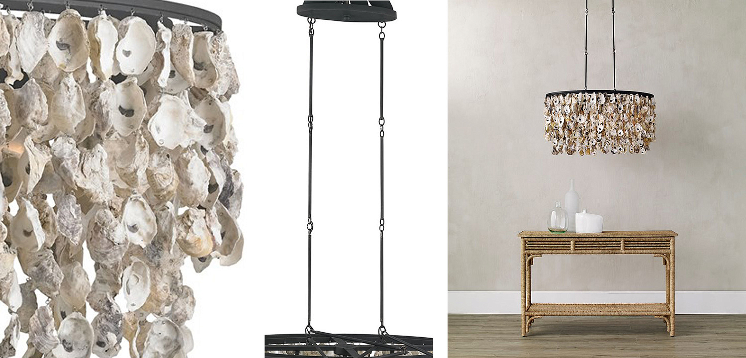 Люстра из натуральных ракушек Stillwater Oval Chandelier Люстра из натуральных ракушек Stillwater Oval Chandelier - Loft-Concept в Твери