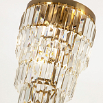 Многоярусная люстра с прямоугольными хрустальными подвесками Allard Crystal Chandelier варинант исполнения - 2 | Loft Concept в Твери