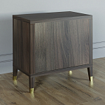 Прикроватная тумбочка с полкой Elsa Dreams Walnut  варинант исполнения - 4 | Loft Concept в Твери