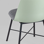 Стул из прочного пластика на металлическом основании Anora Green  варинант исполнения - 6 | Loft Concept в Твери