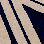 Дизайнерский ковер в виде звезды Poltronova Tappeto Stellina  Navy Blue Grey Rug варинант исполнения - 6 | Loft Concept в Твери