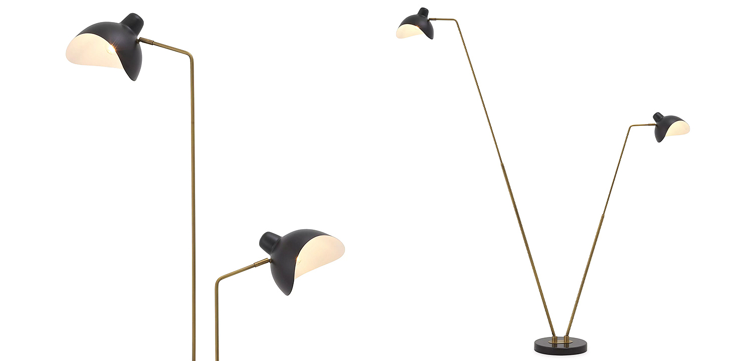 Торшер Eichholtz Floor Lamp Asta Double Торшер Eichholtz Floor Lamp Asta Double - Loft-Concept в Твери