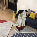 Чехол на подушку с рисунком горчичного цвета Elan Textured варинант исполнения - 1 | Loft Concept в Твери