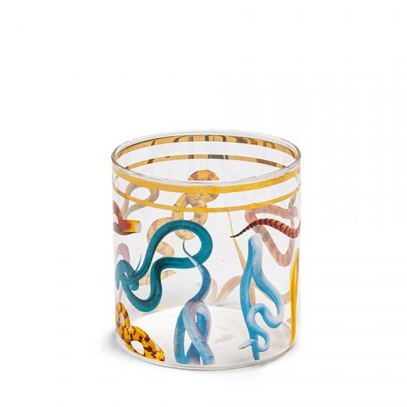 Стакан Seletti Snakes 2 Прозрачное Стекло Мульти Стакан Seletti Snakes 2 Прозрачное Стекло Мульти в Твери | Loft Concept