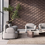 Гипсовая 3D панель с принтографией PM-108 варинант исполнения - 3 | Loft Concept в Твери