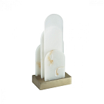 Настольная лампа с белыми вертикальными элементами Alabaster Totem   варинант исполнения - 4 | Loft Concept в Твери