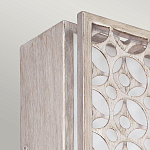 Бра прямоугольное в серебрянном цвете с ажурной решеткой Feiss варинант исполнения - 2 | Loft Concept в Твери