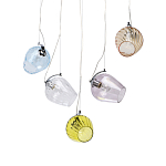 Люстра линейная с 5-ю разноцветными стеклянными плафонами Kaleido варинант исполнения - 1 | Loft Concept в Твери