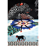 Большой Трехместный Диван с цветным принтом Qalakabusha Large Sofa варинант исполнения - 7 | Loft Concept в Твери