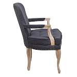 Кресло Aubrey Classical Armchair dark grey velour варинант исполнения - 2 | Loft Concept в Твери