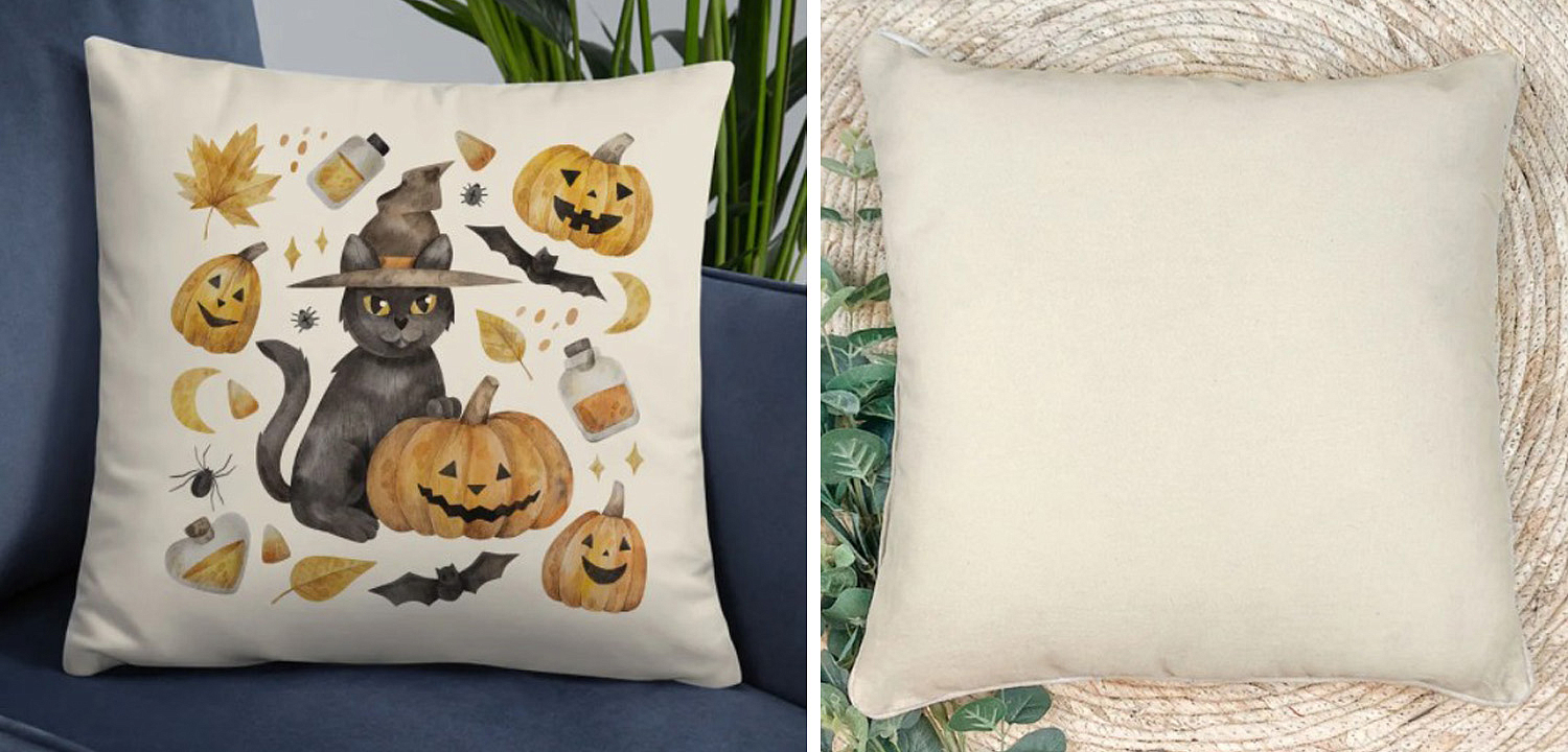 Подушка Halloween Pumpkin Cat Подушка Halloween Pumpkin Cat - Loft-Concept в Твери