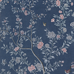 Обои ручная роспись Houghton Dark Blue варинант исполнения - 3 | Loft Concept в Твери