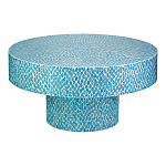 Стол Кофейный с инкрустацией Flower Blue варинант исполнения - 1 | Loft Concept в Твери