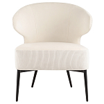 Современное мягкое кресло на металлических ножках Rakush Milk варинант исполнения - 2 | Loft Concept в Твери