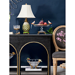 Чаша из прозрачного стекла с фигурками разноцветных попугаев на ободке 38 Eden Garden варинант исполнения - 5 | Loft Concept в Твери