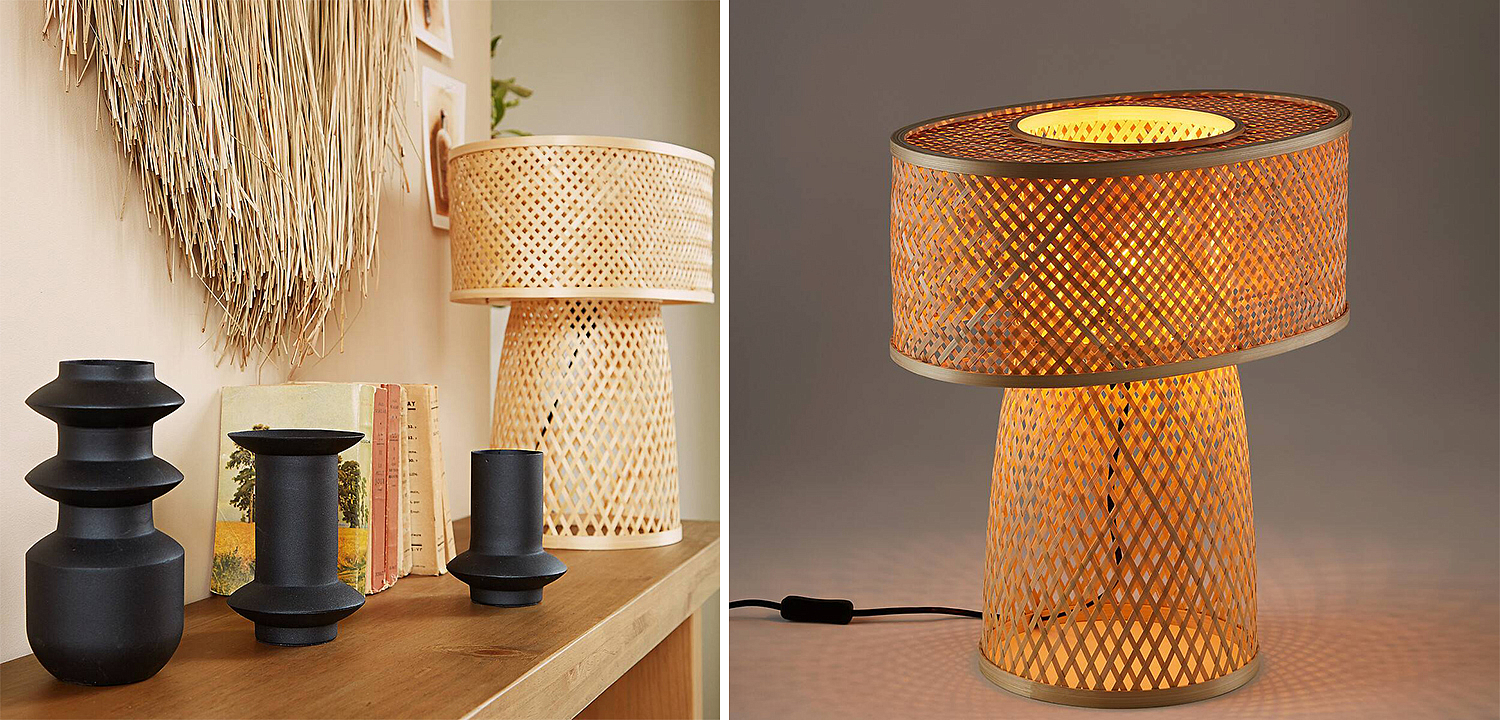 Настольная лампа Maren Wicker Table lamp Настольная лампа Maren Wicker Table lamp - Loft-Concept в Твери