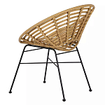 Стул круглый с ротанговым плетением Round Wicker Stool варинант исполнения - 4 | Loft Concept в Твери