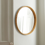 Зеркало круглое в раме из ротанга Wickerwork варинант исполнения - 1 | Loft Concept в Твери