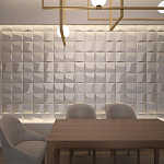 Гипсовая 3D панель с принтографией PM-26 варинант исполнения - 1 | Loft Concept в Твери