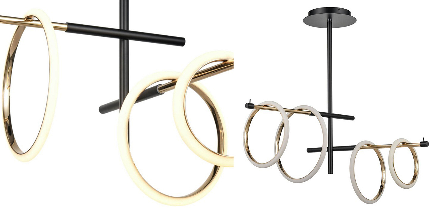 Люстра Jessenia Rings Chandelier 4 Люстра Jessenia Rings Chandelier 4 - Loft-Concept в Твери