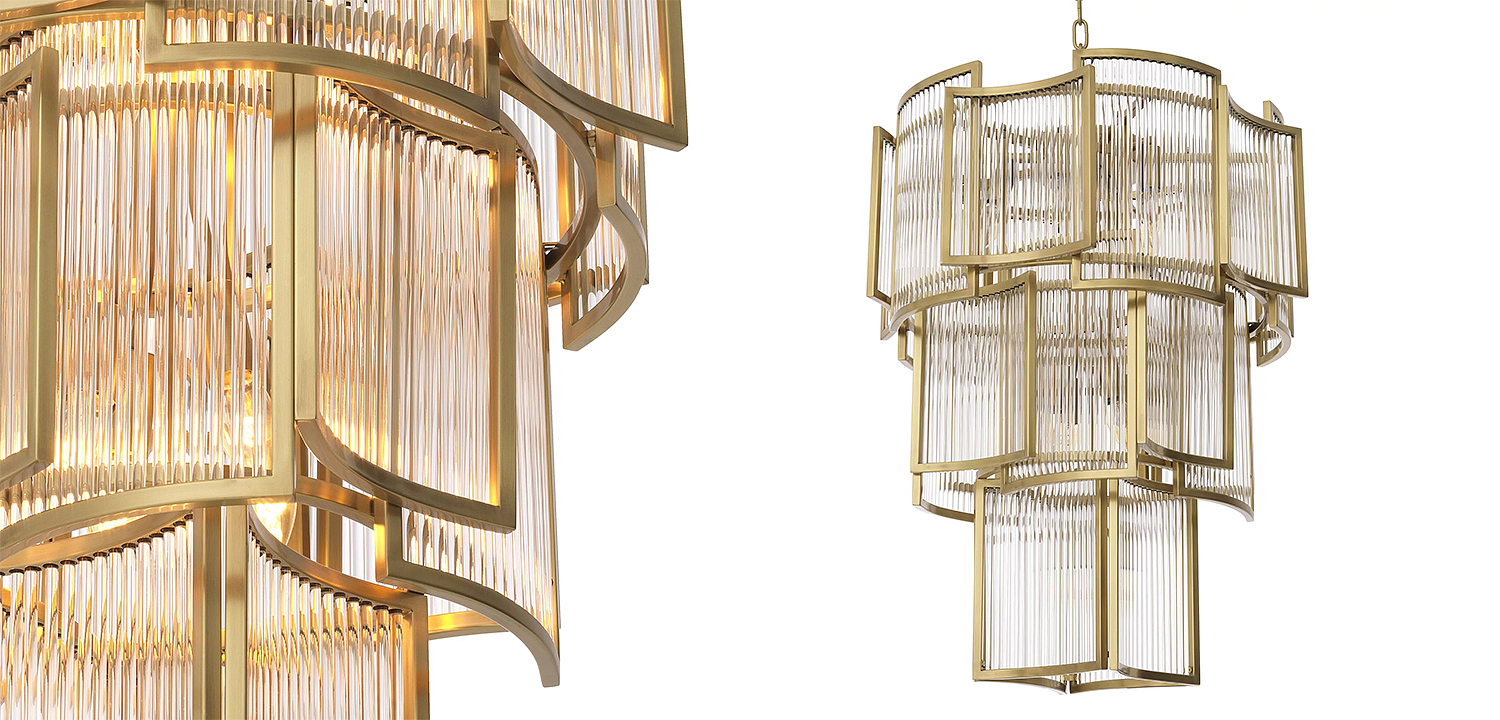 Люстра Eichholtz Chandelier Jet Set Brass Люстра Eichholtz Chandelier Jet Set Brass - Loft-Concept в Твери