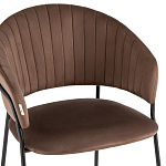 Стул в велюре коричневого цвета Horizon варинант исполнения - 6 | Loft Concept в Твери