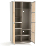 Шкаф с двумя дверцами из плетеного ротанга Tomio Wicker Furniture варинант исполнения - 3 | Loft Concept в Твери