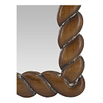 Зеркало с текстурной рамой из натурального дерева  Pine Wall Mirror варинант исполнения - 3 | Loft Concept в Твери