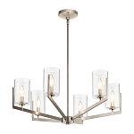 Люстра с 6-ю прозрачными цилиндрическими плафонами Kichler варинант исполнения - 10 | Loft Concept в Твери