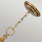 Люстра подвесная цвета латунь с прозрачным овальным стеклянным плафоном Hinkley варинант исполнения - 3 | Loft Concept в Твери