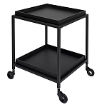 Тумба чёрная на колёсах Cabinet on Wheels варинант исполнения - 2 | Loft Concept в Твери